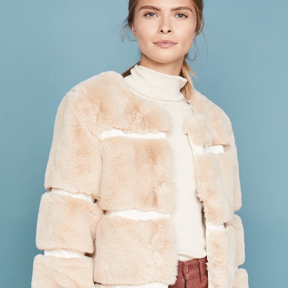 Keepsake Arielle Faux Fur Coat.  Size SMALL